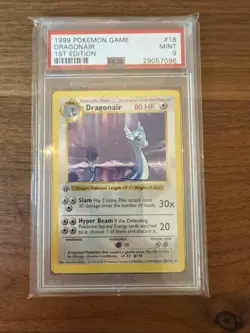 Pokemon Dragonair Base Set Shadowless 1st Edition 18/102 PSA 9 MINT!!! - Image 1