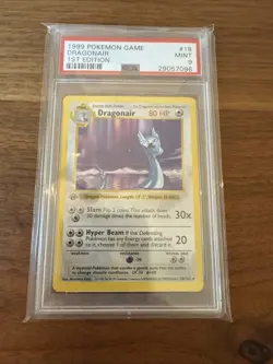 Pokemon Dragonair Base Set Shadowless 1st Edition 18/102 PSA 9 MINT!!! - Image 5