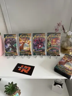 Pokemon TCG Sword & Shield Darkness Ablaze Booster Packs (10) New Sealed - Image 1