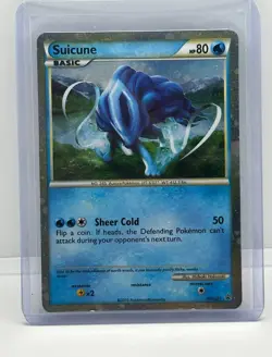 Pokemon TCG - Suicune HGSS21 Black Star Promo Holo Shiny Suicune LP - Image 1