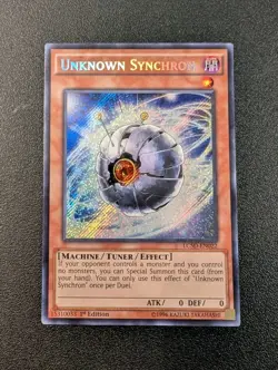Unknown Synchron LC5D-EN022 Secret Rare 1st Edition Yugioh LP - Image 1