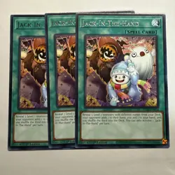 Jack-In-The-Hand 3x (playset) JUSH-EN054 Rare 1st Ed NM (Ready To Ship!) Yugioh - Image 1