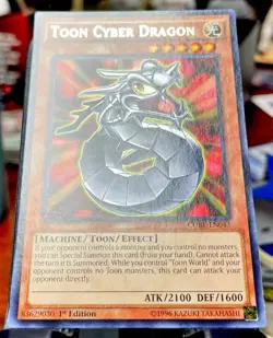 MINT 🔥 Yugioh Toon Cyber Dragon CORE-EN043 Rare 1st Edition - Image 2