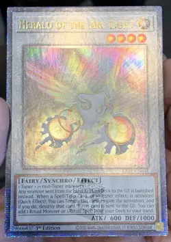 Yugioh Herald of the Arc Light RA01-EN031 Quarter Century Secret Rare 1st Ed NM - Image 3