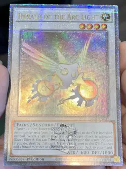 Yugioh Herald of the Arc Light RA01-EN031 Quarter Century Secret Rare 1st Ed NM - Image 4