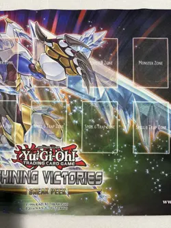Yu-Gi-Oh! YuGiOh Shining Victories Playmat Sneak Peek Promo Great Condition - Image 4