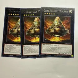 Chronomaly Vimana 3x (playset) JUSH-EN044 Rare 1st Ed NM (READY TO SHIP!) YuGiOh - Image 1
