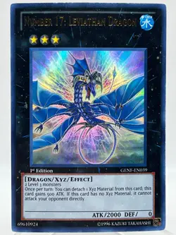 Number 17: Leviathan Dragon GENF-EN039 Ultra Rare - 1st Edition YuGiOh Card - Image 2