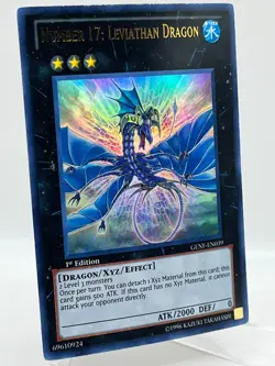 Number 17: Leviathan Dragon GENF-EN039 Ultra Rare - 1st Edition YuGiOh Card - Image 3