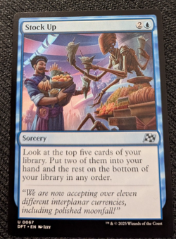 MTG Aetherdrift Stock Up M/NM Pack Fresh Amazing Card Draw Sorcery - Image 1