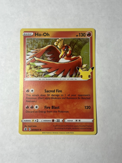 Ho-Oh 001/025 Pokemon Celebrations 25th Anniversary Holo Rare Card - Image 1