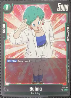 Dragon Ball Super Card Game Raging Roar Bulma FB03-071 - DBZ Card - Image 1