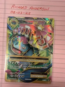 Pokemon TCG Mega-Venusaur-EX Evolutions Holo Full Art Ultra Rare Card 100/108 - Image 1