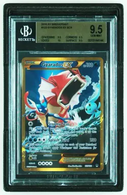 Pokemon Gyrados EX Card XY Breakpoint 123/122 Secret Rare Beckett 9.5 - Image 1