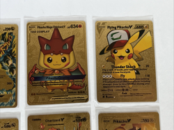 Pokemon Pikachu V Mega Charizard V MCharizard EX Wild Blaze Gold Foil card lot - Image 3