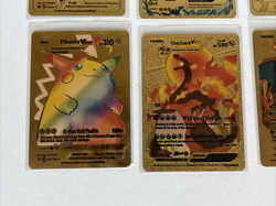 Pokemon Pikachu V Mega Charizard V MCharizard EX Wild Blaze Gold Foil card lot - Image 4