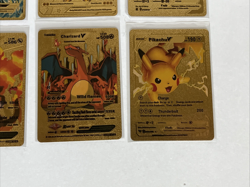 Pokemon Pikachu V Mega Charizard V MCharizard EX Wild Blaze Gold Foil card lot - Image 5