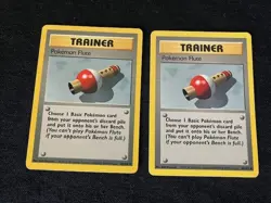 Trainer Pokemon Flute Pokemon Base Set TCG Card 86/102 - Lot of 2 - Image 2