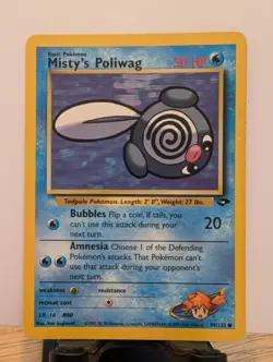 Pokemon Card - Gym Challenge - Misty's Poliwag 89/132 - LP - Image 1