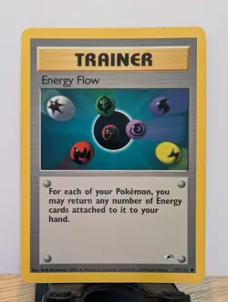 Pokemon Card - Gym Heroes - Trainer: Energy Flow 122/132 - LP - Image 1