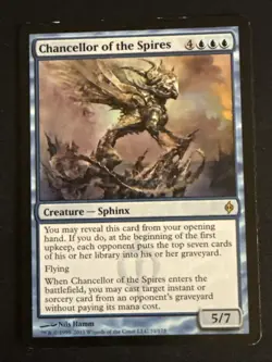 1x Chancellor of the Spires (31) New Phyrexia MP MTG Magic the Gathering x1 MKE - Image 1