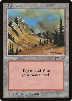 Mountain Arabian Nights MP MTG - Image 1