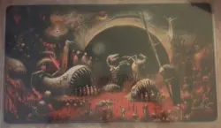 MTG Seb McKinnon Damnation Stitched Playmat Signed Autographed Kickstarter - Image 2