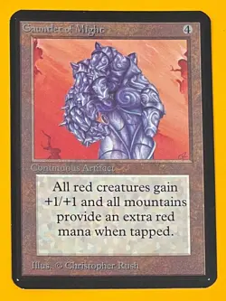 MTG GAUNTLET OF MIGHT Alpha (OldManMTG 011-166) - Image 1