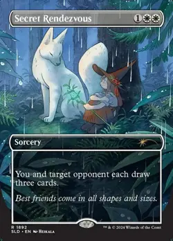 Secret Rendezvous - Rainbow Foil Extended Art SLD NM MTG - Image 1