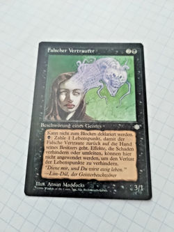 MTG German Foul Familiar (Falscher Vertrauter) Ice Age Regular Miscut/Misprint - Image 2