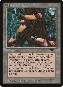 Mishra's Factory (#80b) Antiquities HP MTG - Image 1