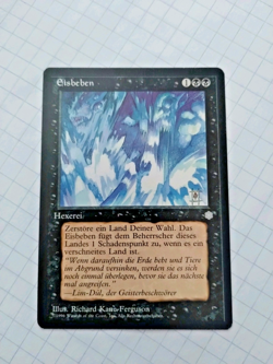 MTG German Icequake (Eisbeben) Ice Age Regular Uncom- Some Edge Wear - See Pics - Image 1