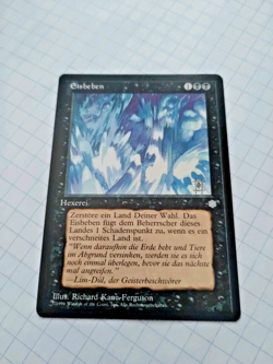 MTG German Icequake (Eisbeben) Ice Age Regular Uncom- Some Edge Wear - See Pics - Image 2