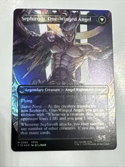 Pack Fresh Sephiroth, Fabled SOLDIER (0382) (Borderless) Final Fantasy Foil MTG - Image 2