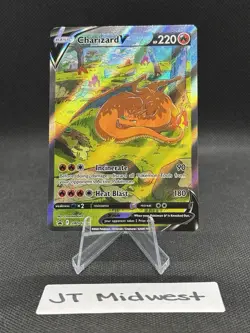 CHARIZARD V 2022 POKEMON SWORD & SHIELD BLACK STAR PROMO #SWSH260 - Image 1