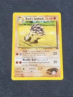 Pokemon Gym Challenge "Brock's Sandslash" 36/132 / Uncommon / Lightly Played - Image 1