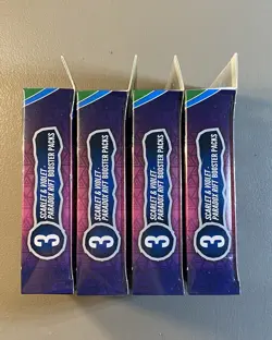 Pokemon Scarlet & Violet Paradox Rift Booster Hanger Box 3 Pack Sealed LOT OF 4 - Image 3