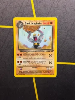 Dark Machoke 40/82 - Pokemon TCG Team Rocket Unlimited WOTC - LP - Image 1