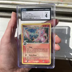 Pokemon Mew POP Series 5 Cosmos Holo #3 CGC 4 HOLO Bleed! Inverted Back Error - Image 1