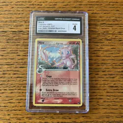 Pokemon Mew POP Series 5 Cosmos Holo #3 CGC 4 HOLO Bleed! Inverted Back Error - Image 2
