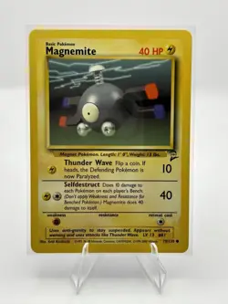 Pokemon TCG 1999 Base Set2 Magnemite 79/130 Common - Image 1