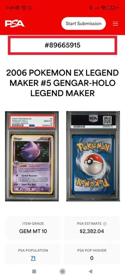 Pokemon 2006 GENGAR Rare Holo 5/92 EX Legend Maker GEM MINT *SWIRL* 5/92 ITA - Image 4