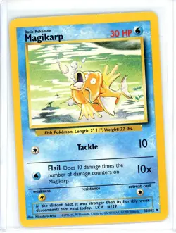 Pokemon TCG: Magikarp #35/102 Base Set Common HP - Image 1
