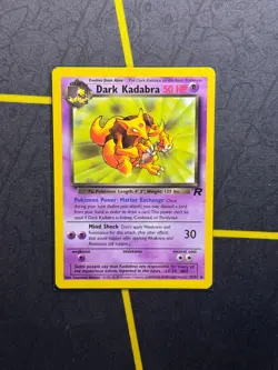 Dark Kadabra 39/82 - Pokemon TCG Team Rocket Unlimited WOTC - LP - Image 1