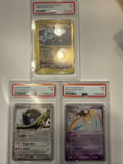 Pokemon Graded Cards Psa 5 Umbreon, Psa 1 Rayquaza, Psa 1 Deoxys - Image 1
