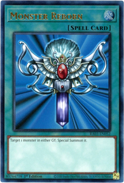Yugioh! Monster Reborn - RA03-EN052 Prismatic Ultimate Rare PUR - NM/M - Image 1