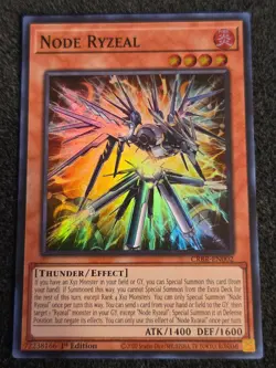 YuGiOh! - Node Ryzeal CRBR-EN002 Super Rare 1st Edition Near Mint SR - Image 1