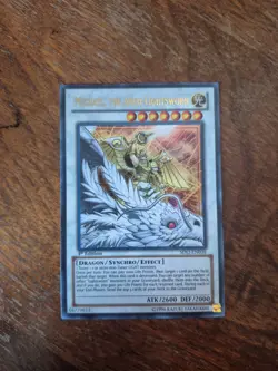Yugioh Michael, the Arch-Lightsworn SDLI-EN036 Ultra Rare 1st Ed LP - Image 1