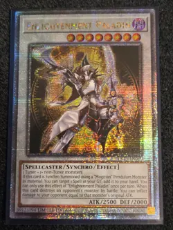 Yugioh Enlightenment Paladin Quarter Century Rare TN23-EN010 Near Mint - Image 1