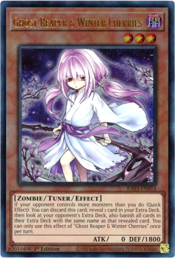 Yugioh! Ghost Reaper & Winter Cherries RA03-EN014 - Prismatic Ultimate Rare NM/M - Image 1